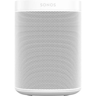 image of Sonos - One (Gen 2) Smart Speaker with Voice Control built-in - White with sku:bb21192160-6333554-bestbuy-sonosinc