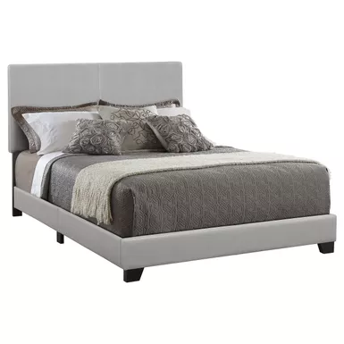image of Dorian Upholstered Queen Bed Grey with sku:300763q-coaster