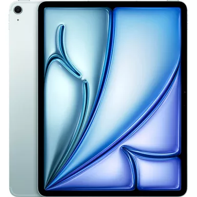 image of Apple - 13-inch iPad Air M2 chip Wi-Fi + Cellular 256GB - Blue (Unlocked) with sku:bb22092672-bestbuy