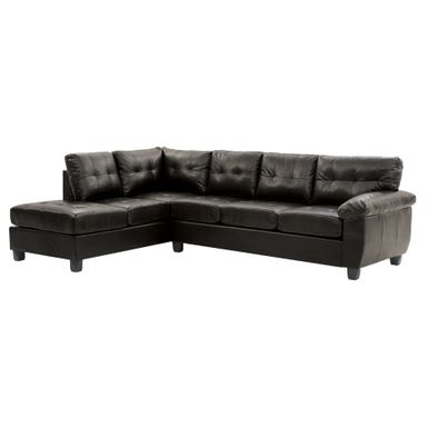 Gallant Faux Leather Sectional Sofa - Grey