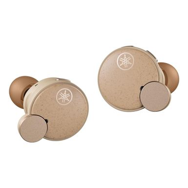 Yamaha TW-E7B True Wireless Active Noise Canceling Earbuds, Beige