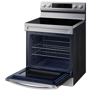 Alt View Zoom 17. Samsung - 6.3 cu. ft. Freestanding Electric Range with Rapid Boil™, WiFi & Self Clean - Stainless steel