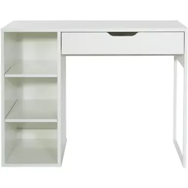 image of Ravel 40" Desk - White - Painted with sku:bb21954172-bestbuy