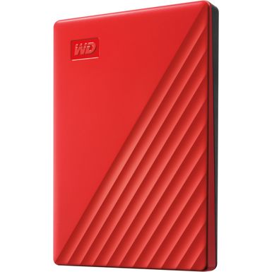 Alt View Zoom 1. WD - My Passport 2TB External USB 3.0 Portable Hard Drive - Red
