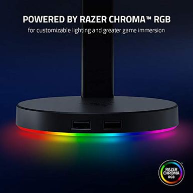 Razer Base Station V2 Chroma: Chroma RGB Lighting - Non-Slip Rubber Base - Designed for Gaming Headsets - Classic Black...