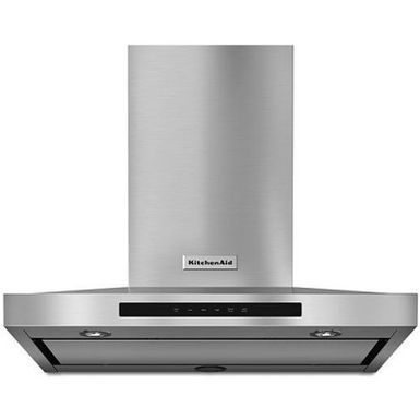 image of Kitchenaid 30" Stainless Steel Wall-mount Canopy Hood with sku:kvwb600dss-kvwb600dss-abt