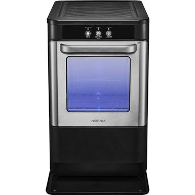 image of Insignia™ - Portable Nugget Ice Maker with Auto Shut-Off - Stainless Steel with sku:bb22051947-6524771-bestbuy-insignia