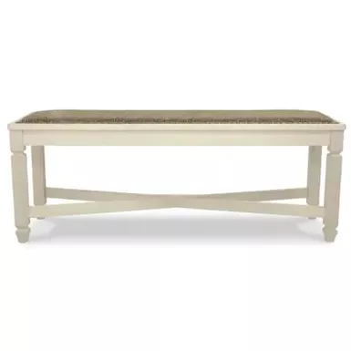 Two-tone Bolanburg Large Upholstered Dining Room Bench