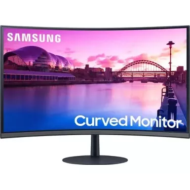 image of Samsung - 27" S39C series 1000R Curved FHD FreeSync Monitor with Built-In Speakers (DisplayPort, HDMI) - Black with sku:bb22061605-bestbuy