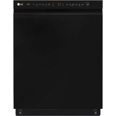 image of LG Front Control Dishwasher with QuadWash and 3rd Rack in Smooth Black with sku:ldfn4542b-almo