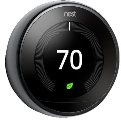 image of Google - Nest Learning Thermostat - 3rd Generation - Mirror Black with sku:bb21218574-6345162-bestbuy-nest