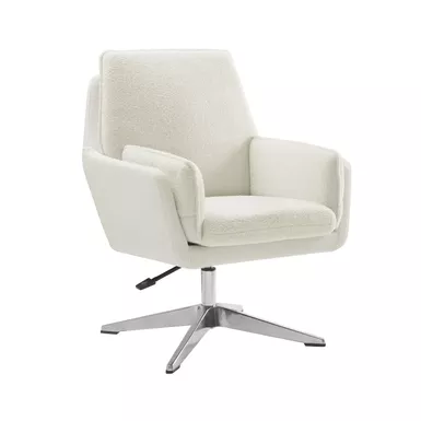 Morley Swivel Accent Chair White