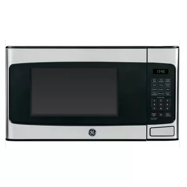 image of GE - 1.1 Cu. Ft. Mid-Size Microwave - Stainless Steel with sku:bb19685646-bestbuy