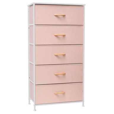 image of 5 Drawers Vertical Dresser Storage Tower Organizer Unit for Bedroom - Pink - 5-drawer with sku:iodl9_ivuyzk94ocjowsjwstd8mu7mbs-overstock