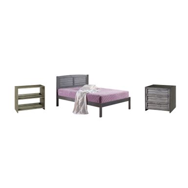 image of Full Bed with Case Goods - Bed, 3 Drawer Chest, Bookcase with sku:ijz6-pxccdai0zb6ab7o5qstd8mu7mbs-don-ovr
