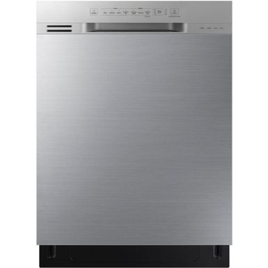image of Samsung - 24" Front Control Built-In Dishwasher - Stainless steel with sku:bb21066595-6272935-bestbuy-samsung
