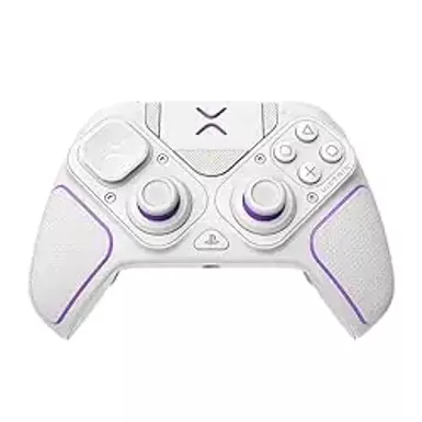 image of PDP Victrix Pro BFG Wireless Gaming Controller for Playstation 5 / PS5, PS4, PC, Modular Gamepad, Remappable Buttons, Customizable Triggers/Paddles/D-Pad, PC App White with sku:bb22260797-bestbuy