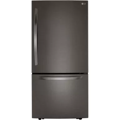 image of LG 26-Cu. Ft. Bottom Freezer Refrigerator in Black Stainless Steel with sku:lrdcs2603d-almo