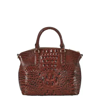 Brahmin Duxbury Satchel (Medium, Pecan Melbourne)