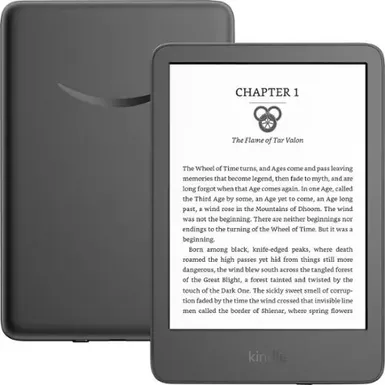 image of Amazon - Kindle E-Reader (2022 release) 6" display - 16GB - 2022 - Black with sku:bb22060145-bestbuy