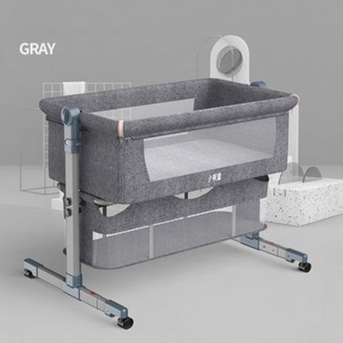 image of Portable Removable Baby Rocking Bed, Washable New Born Bed - Gray with sku:yuymbracdwggrfkchfc-sgstd8mu7mbs--ovr