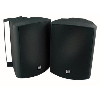 Dual Electronics LU53PB 5 ¼ inch 3-Way High Performance Indoor, Outdoor & Bookshelf Studio Monitor Speakers with Swivel Brackets & 125...