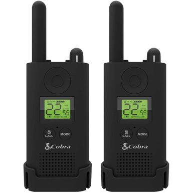 image of Cobra Black Walkie Talkies Pro Business Two-Way Radios Pair - Refurbished with sku:px500bcrb-electronicexpress