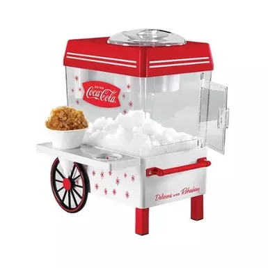 Nostalgia SCM550COKE Coca-Cola Snow Cone Maker & Shaved Ice Storage - Red/White