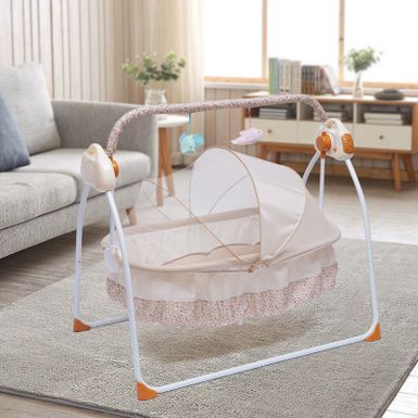 0-18 Months 25kg Electric Crib Bassinet Baby Cradle - Blue - Flagship Version
