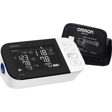 image of Omron - 10 Series - Wireless Upper Arm Blood Pressure Monitor - Black/White with sku:bb21314996-6370325-bestbuy-omronhealthcare