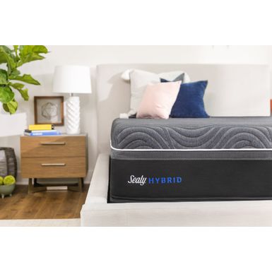 sealy posturepedic hybrid silver chill hybrid plush mattress