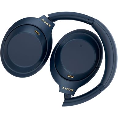 Alt View Zoom 15. Sony - WH-1000XM4 Wireless Noise-Cancelling Over-the-Ear Headphones - Midnight Blue