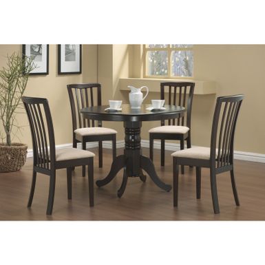 Coaster Company Round Cappuccino Dining Table
