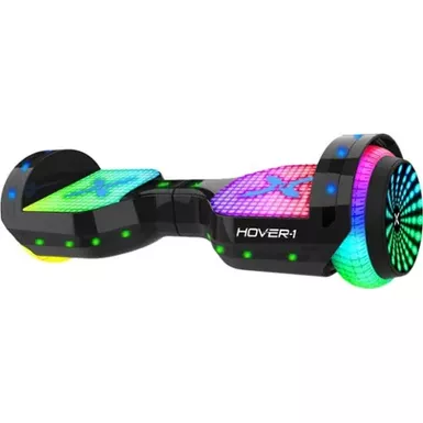 image of Hover-1 - Astro LED Light Up Electric Self-Balancing Scooter w/6 mi Max Operating Range & 7 mph Max Speed - Black with sku:bb21584561-bestbuy