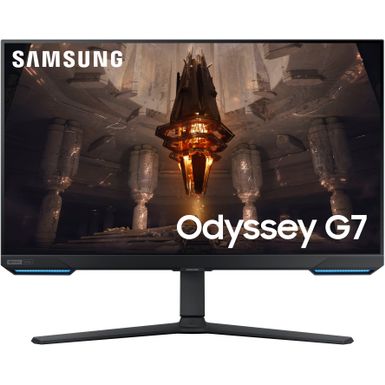 image of Samsung - Odyssey G7 32” 4K UHD IPS AMD FreeSync Premium Pro & G-Sync Compatible Smart 144Hz 1ms Gaming Monitor - Black with sku:bb22034293-6519680-bestbuy-samsung