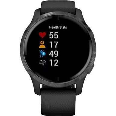 Alt View Zoom 15. Garmin - Venu GPS Smartwatch 30mm Fiber-Reinforced Polymer - Black With Silicone Band