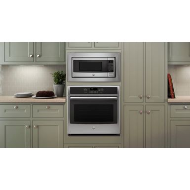 Alt View Zoom 16. GE - Profile Series 1.1 Cu. Ft. Mid-Size Microwave with Sensor Cooking - Stainless steel