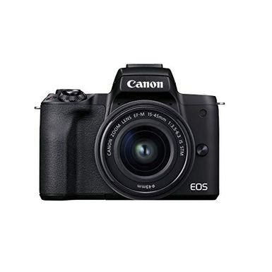 image of Canon Eos M50 Mark Ii Camera With Ef-m 15-45mm F/3.5-6.3 & 55-200mm F/4.5-6.3 Is Stm Kit with sku:eosm50mkiibk-2lenskit-4728c014-abt