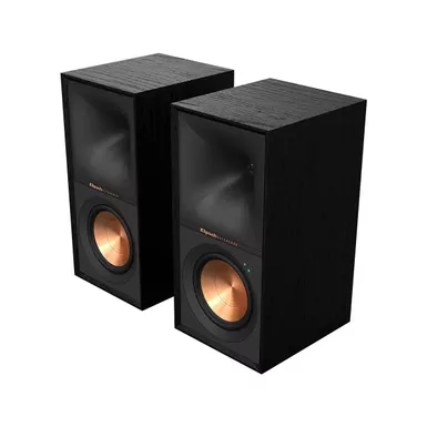 image of Klipsch Reference R-50PM 5.25" 240W 2-Way Wireless Active Bookshelf Speakers, Pair, Black with sku:kp1071487-adorama
