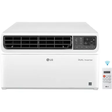image of LG - 12,000 BTU Dual Inverter Smart Window Air Conditioner with sku:lw1222ivsm-almo