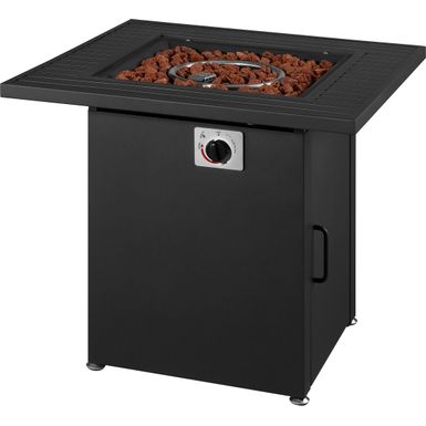 Front Zoom. Insignia™ - 28" Square Fire Table - Black