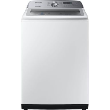 Front Zoom. Samsung - 5.0 Cu. Ft. High Efficiency Top Load Washer with Active WaterJet - White