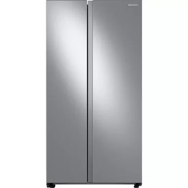 image of Samsung - 28 cu. ft. Side-by-Side Smart Refrigerator with Large Capacity - Stainless Steel with sku:bb21693256-bestbuy