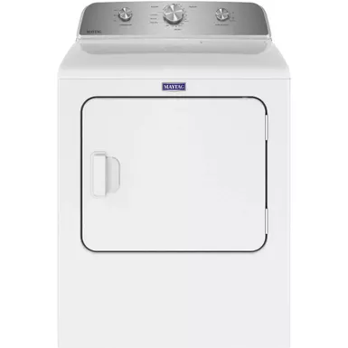 image of Maytag - 7.0 Cu. Ft. Electric Dryer with Wrinkle Prevent - White with sku:bb22011048-bestbuy