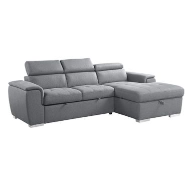McCoy 2-Piece Sofa Chaise with Pull-Out Bed - Blue