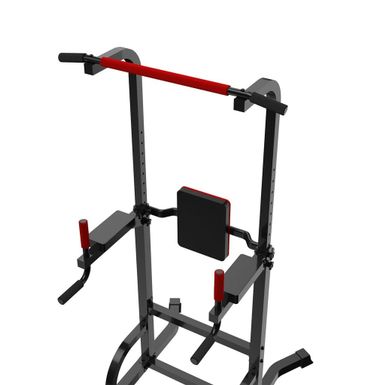 image of Zenova Power Tower Pull Up Dip Station for Home Gym Strength Training Fitness Equipment Newer Version - Black with sku:yls6dy16_cmuwksckah0mwstd8mu7mbs--ovr