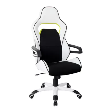 image of Ergonomic Essential Racing Style Home & Office Chair, White with sku:rta-2021-wht-rtaproducts