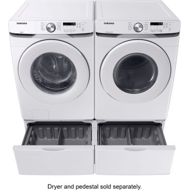 Alt View Zoom 17. Samsung - 4.5 Cu. Ft. High Efficiency Stackable Front Load Washer with Vibration Reduction Technology+ - White