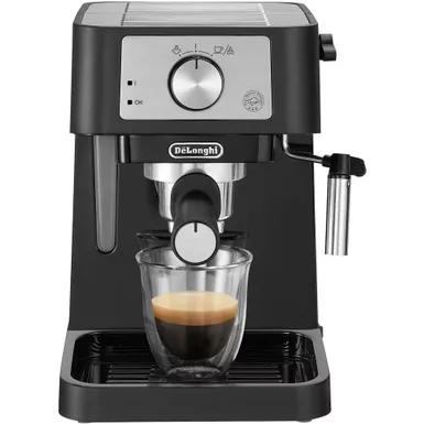 De'Longhi - Stilosa 15 Bar Pump Espresso Machine - Black and Stainless