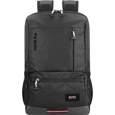 image of Solo New York - Varsity Collection Draft Laptop Backpack for 15.6" Laptop - Black with sku:bb21056640-bestbuy